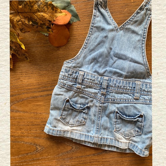 Grain De Ble Distressed Denim Jumper Dress - Picture 2 of 6